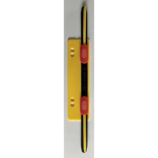 Heftstreifen Kunststoff kurz - Deckleiste, gelb, 20 Stück