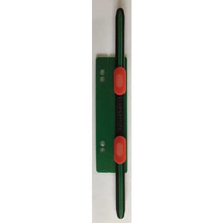 Heftstreifen Kunststoff kurz - Deckleiste, grün, 20 Stück