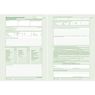 Wohnungs-Abnahmeprotokoll - SD, 2 x 2 Blatt, DIN A4
