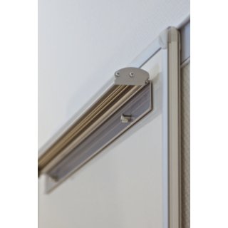 Flipchartblockhalter für Magnettafel, magnethaftend, 70 x 5,5 cm, grau