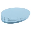 Moderationskarte, Oval, 190 x 110 mm, hellblau, 500 Stück