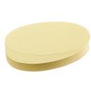 Moderationskarte, Oval, 190 x 110 mm, gelb, 500 Stück
