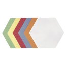 selbstklebende Moderationskarte Wabe, 190 x 165 mm, sortiert, 300 Stück