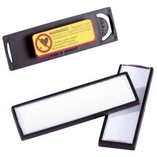 Namensschild CLIP CARD mit Magnet, 67 x 17 mm, 25 Stück