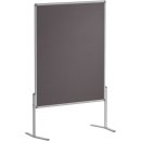 Moderationstafel PRO, 120 x 150 cm, grau/Filz, einteilig