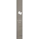Glas-Magnetboard artverum®, taupe, 12 x 78 cm, 1 Stück