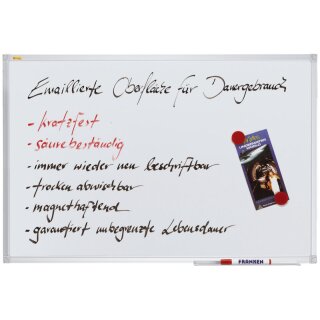 X-tra!Line® Whiteboard - 150 x 100 cm, magnetisch, weiß emailliert