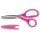 Kinderschere Fitcut Curve-14,5 cm, pink, r, inkl. Klingenschutz  Namenssticker