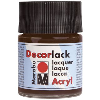 Decorlack Acryl, Dunkelbraun 045, 50 ml