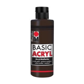 Basic Acryl, Dunkelbraun 045, 80 ml