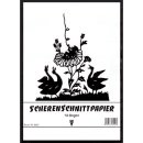 Scherenschnittpapier - Heft A3, 10 Blatt, schwarz