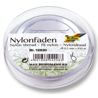 Nylonfaden - 0,3 mm, 100 m Spule