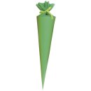 Schultüte Buntkarton - rund, grün, 70 cm