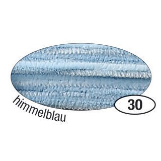 Chenilledraht - 8 mm, 10 Stück, hellblau
