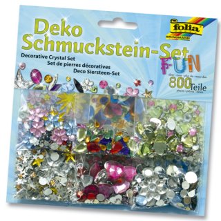 Schmuckstein-Set Fun - ca. 800 Teile, Größen/Farben sortiert