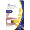MediaRange USB Nano-Speicherstick CLIP-ON -&nbsp;gelb, 16GB