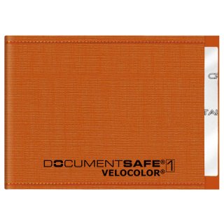Ausweishülle Document Safe® VELOCOLOR® - 90 x 63 mm, PP, orange