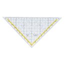 Zeichendreieck TZ-Dreieck®, Plexiglas® ohne Griff, 225 mm, glasklar