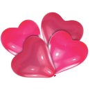 Luftballon Lovely Moments - Riesen Herz, rot, 4 Stück
