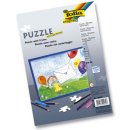Puzzle - 35tlg., A4, blanko, wei&szlig;