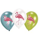 Luftballon "Flamingo Paradise" - 6 Stück, sortiert