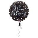 Folienballon Sparkling Birthday -Ø 43 cm