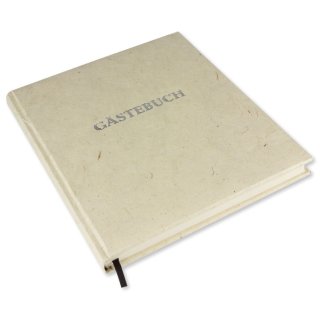 Gästebuch NepaLokta - 21 x 24 cm, 192 Seiten, creme