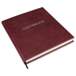 Gästebuch NepaLokta - 21 x 24 cm, 192 Seiten, bordeaux