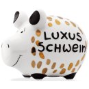 Spardose Schwein "Luxusschwein" - Keramik,...