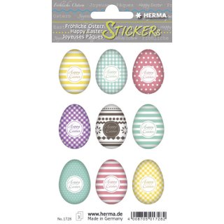1728 Sticker Happy Easter Eierset - 27 Stück