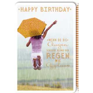 Geburtstagskarte - inkl. Umschlag