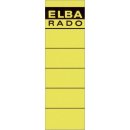 Elba Ordnerrückenschilder - kurz/breit, gelb, 10...