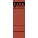 Elba Ordnerrückenschilder - kurz/breit, rot, 10...