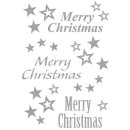 3731 Sticker MAGIC Merry Christmas, glittery