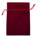 Geschenksäckchen Samt - rot, 13 x 18 cm