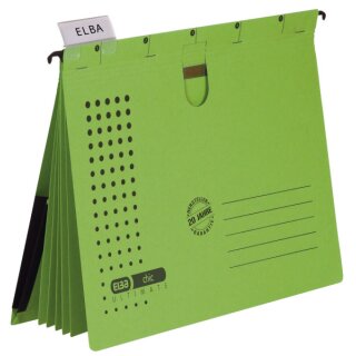 Organisationshefter chic - Karton (RC) 230 g/qm, A4, grün, 5 Stück