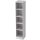 Regal - schmal, 5OH, 40,6 cm breit, Sockelblende, Wei&szlig;, mit Montageservice