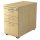 Standcontainer-42,8x76x80 cm,2 Sch&uuml;be,H&auml;ngeregistratur,Relinggriff,Ahorn,Montage