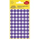 3115 Markierungspunkte - Ø 12 mm, 5 Blatt/270 Etiketten, violett