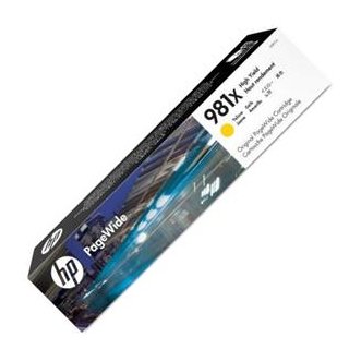 HP 981X DRUCKPATRONE HC YELLOW PAGEWIDE ENTERPRISE COLOR 556, Kapazität: 10000