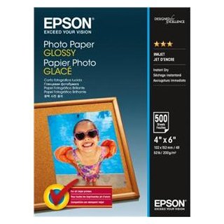 EPSON PHOTO PAPIER GLOSSY(500) 10x15cm (500 BLATT), Kapazität: 500 Bl
