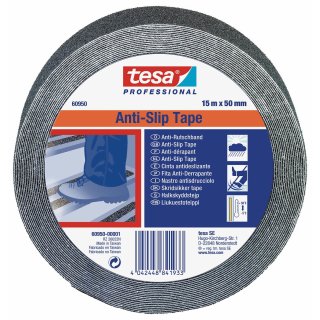 tesa® Anti-Rutsch 60950 DIN 51130, 15m x 50mm, schwarz