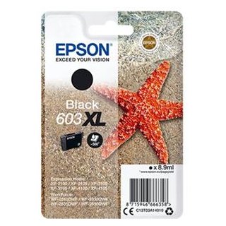 EPSON EXPRESSION HOME INK 603X WORKFORCE BLACK XL, Kapazität: 8,9ML