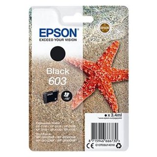 EPSON EXPRESSION HOME INK 603 WORKFORCE BLACK, Kapazität: 3,4ML