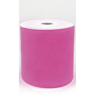 Zierband Tüll - 100 mm x 50 m, rosa