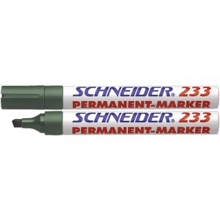 Schneider Permanentmarker Maxx 233, nachfüllbar, 1+5 mm, grün