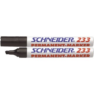 Schneider Permanentmarker Maxx 233, nachfüllbar, 1+5 mm, schwarz