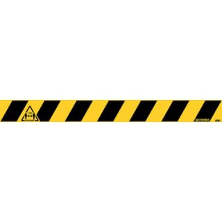 Jalema Bodenmarkierung, "Bitte 1,5 m Abstand halten", 800 x 80 mm, gelb-schwarz