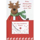 Grußkarte Weihnachten Geldscheinfach - inkl. Umschlag