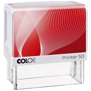 Printer 50 mit Logo - für max. 7 Zeilen mit Logo, 30 x 69 mm